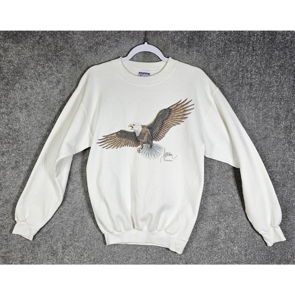 1994 Hanes Heavyweight Comfort Blend EAGLE Bob Harrison Sweatshirt‎ Adult Small - Picture 1 of 15